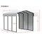 Arrow Storage Products Galvanized Steel Carport, W/ 1-Sided Enclosure, Compact Car Metal Carport Kit, 10'x15'x9', Eggshell CPH101509ECL1 - alternate 2